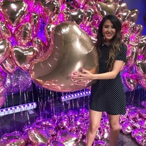 Forever 21 polkadots collard dress